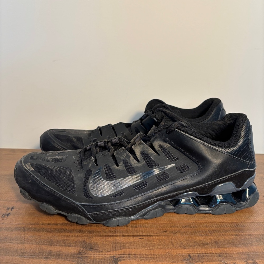 Men Nike Reax 8 TR Mesh Athletic Shoes Sneakers Black/Anthracite 621716008 Sz 13 - Picture 3 of 8